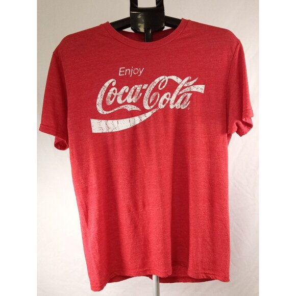 Coca-Cola Unisex Red White Short Sleeve Tee Size Large - Picture 1 of 5